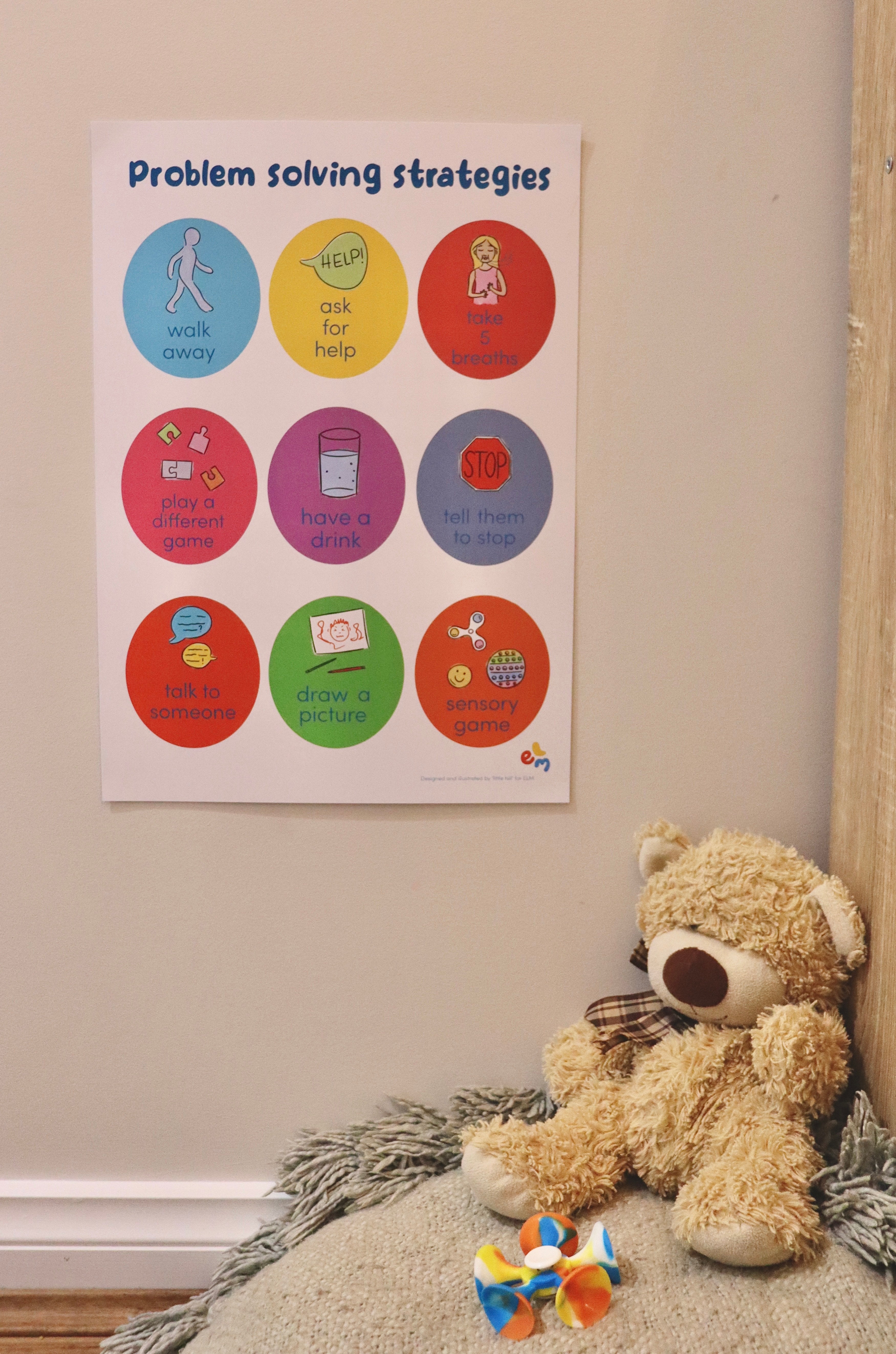 Pause. Think. Try. – A Problem Solving Poster – ELM Kids & Co