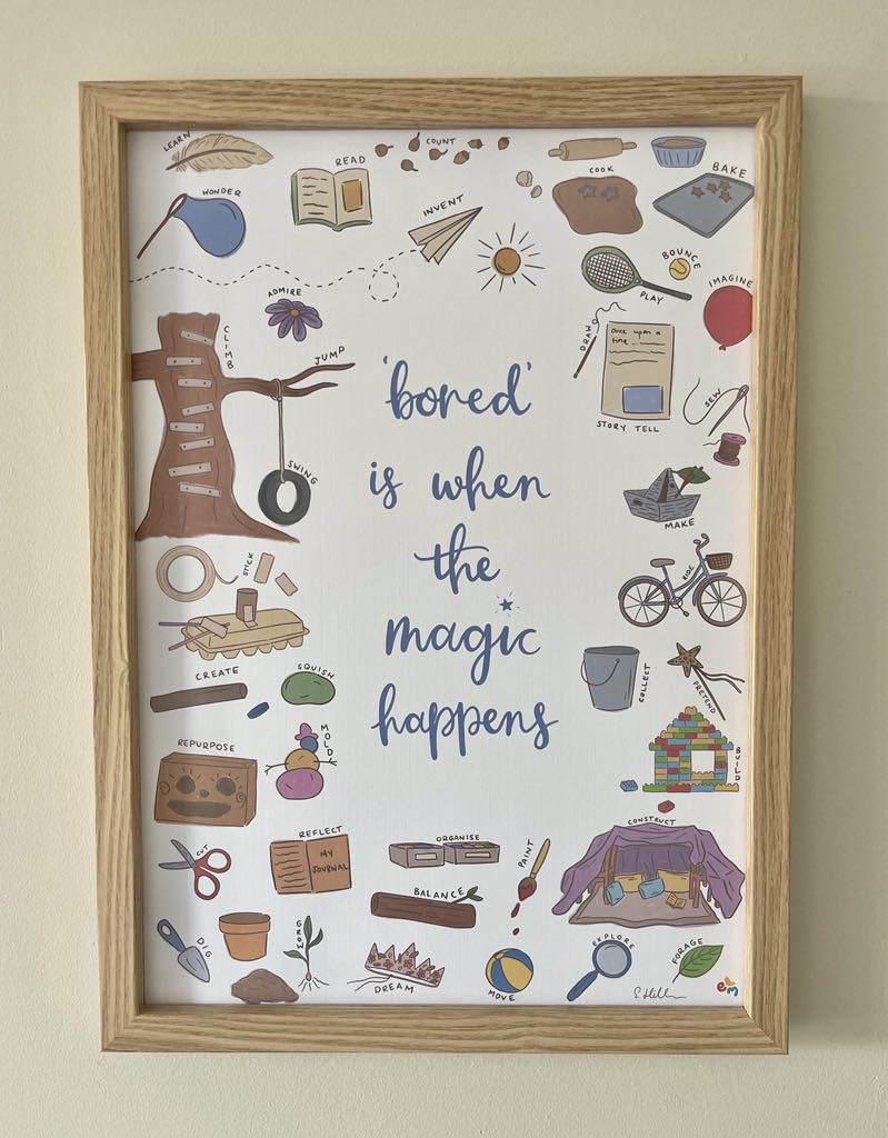 Bored Is When the Magic Happens – Creative Spark Poster