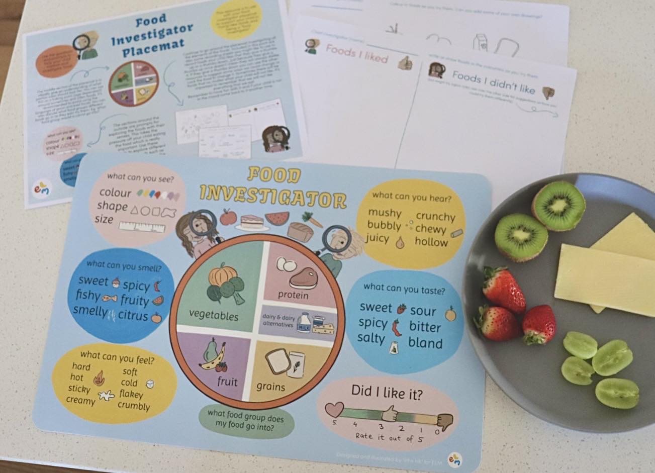 Food Investigator- Fussy Eating Mealtime Placemat
