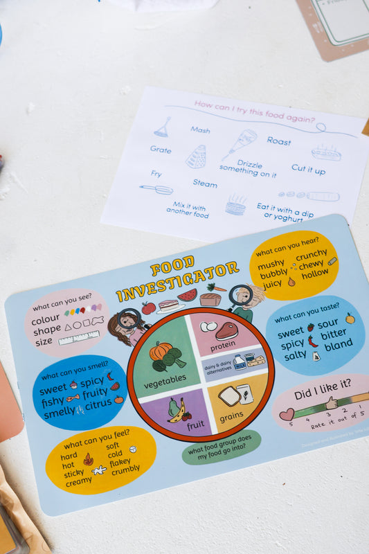 Food Investigator- Fussy Eating Mealtime Placemat