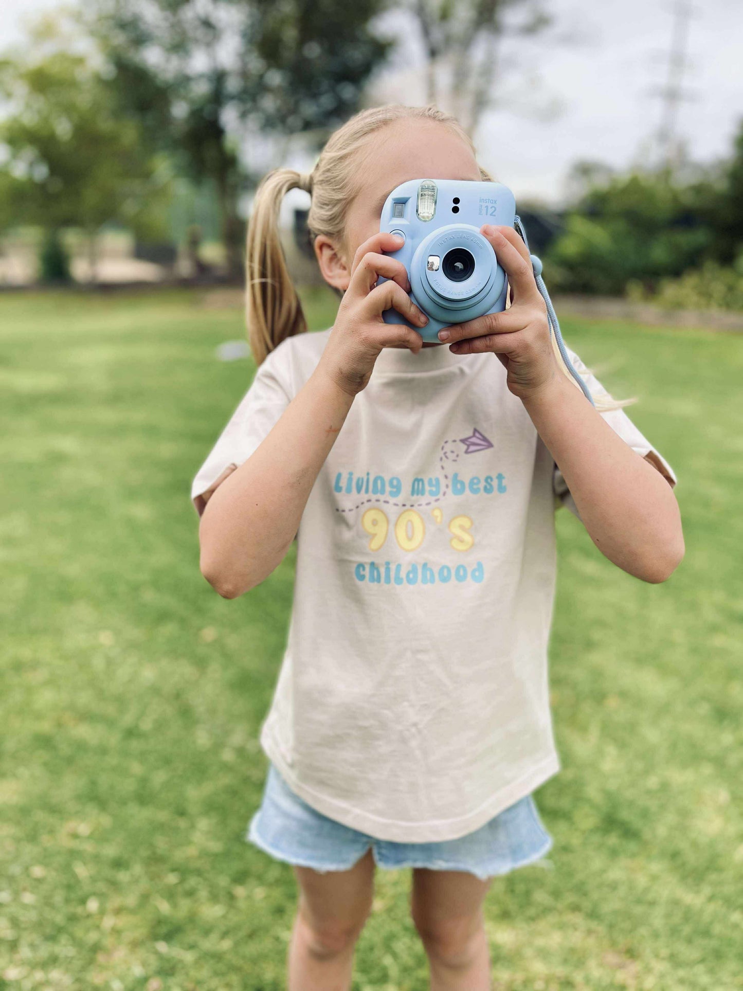 Living My Best 90s Childhood Tee – ELM Kids & Co. x The Phone Pledge (Sizes 2–12)