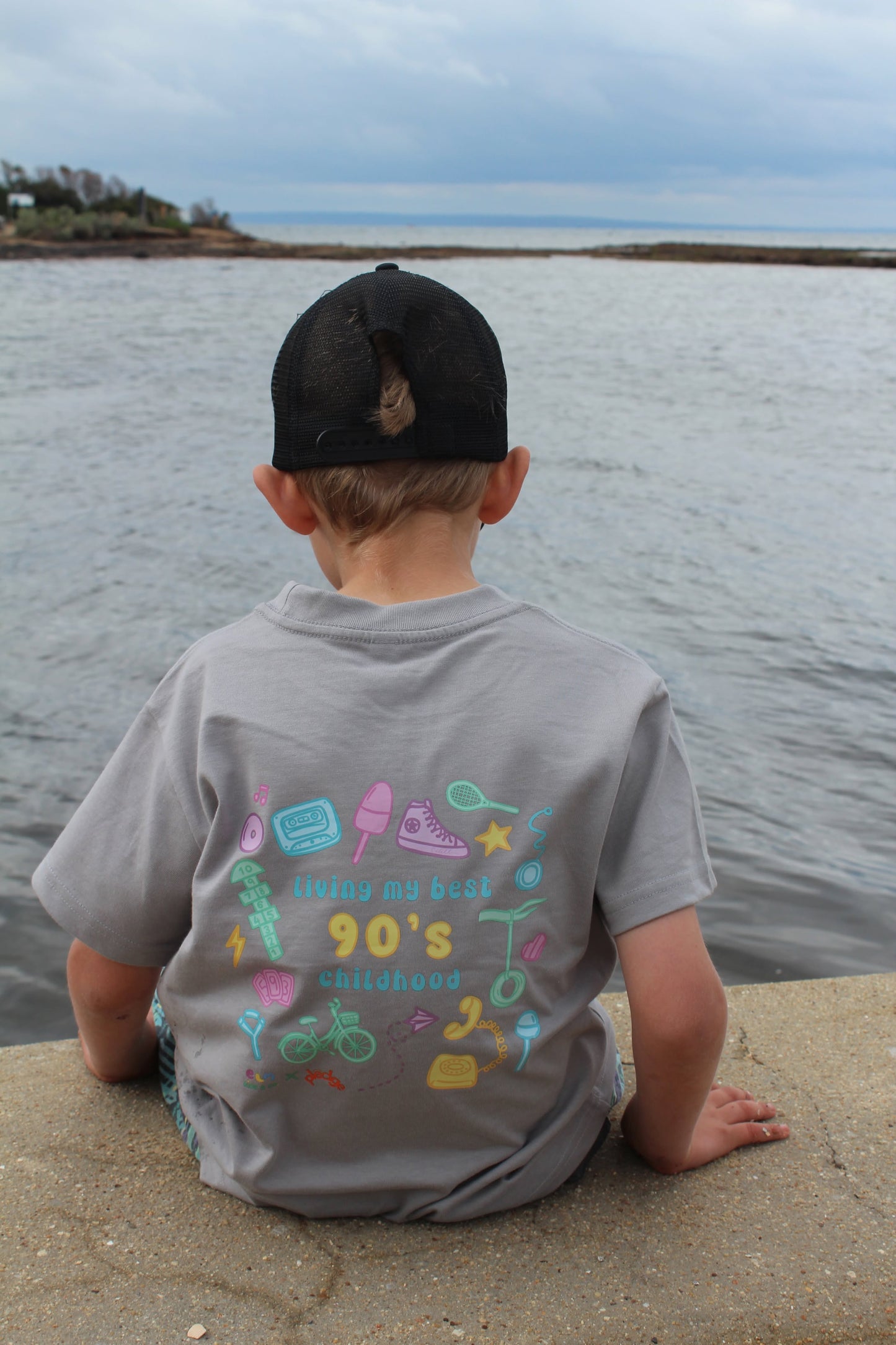 Living My Best 90s Childhood Tee – ELM Kids & Co. x The Phone Pledge (Sizes 2–12)