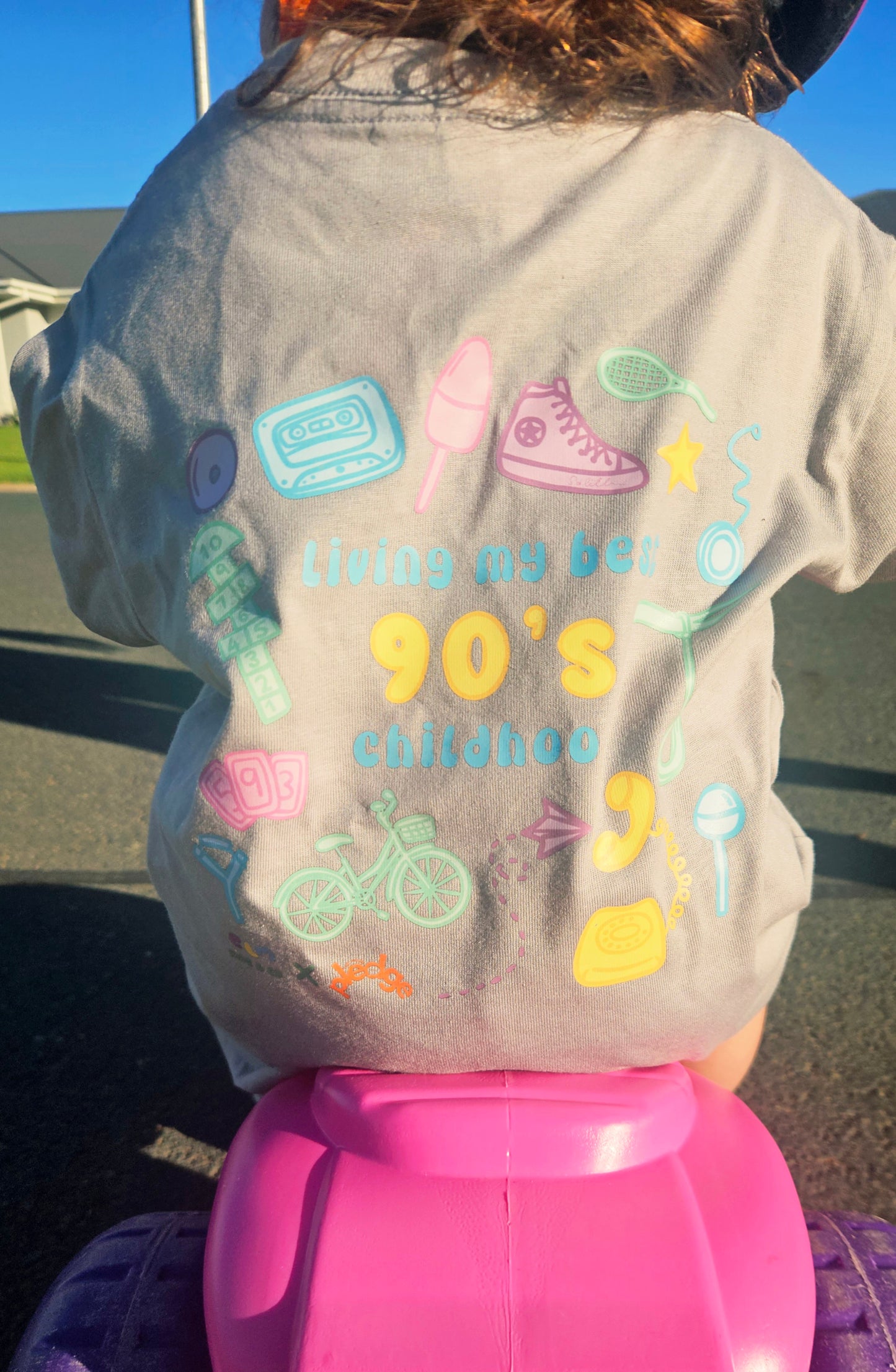 Living My Best 90s Childhood Tee – ELM Kids & Co. x The Phone Pledge (Sizes 2–12)