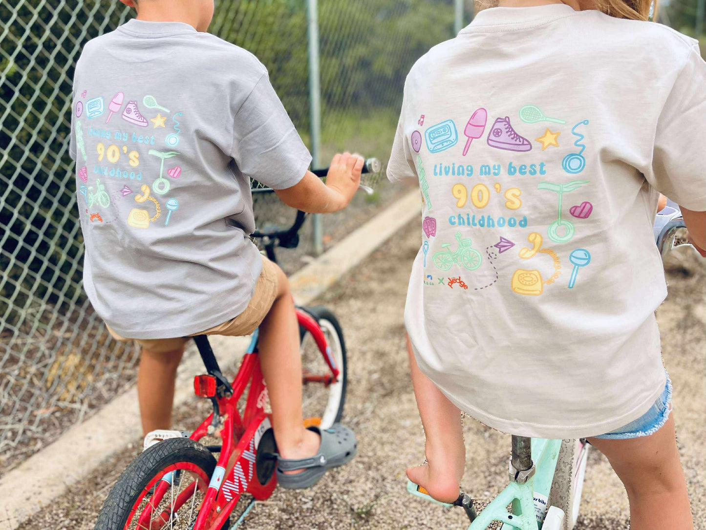 Living My Best 90s Childhood Tee – ELM Kids & Co. x The Phone Pledge (Sizes 2–12)