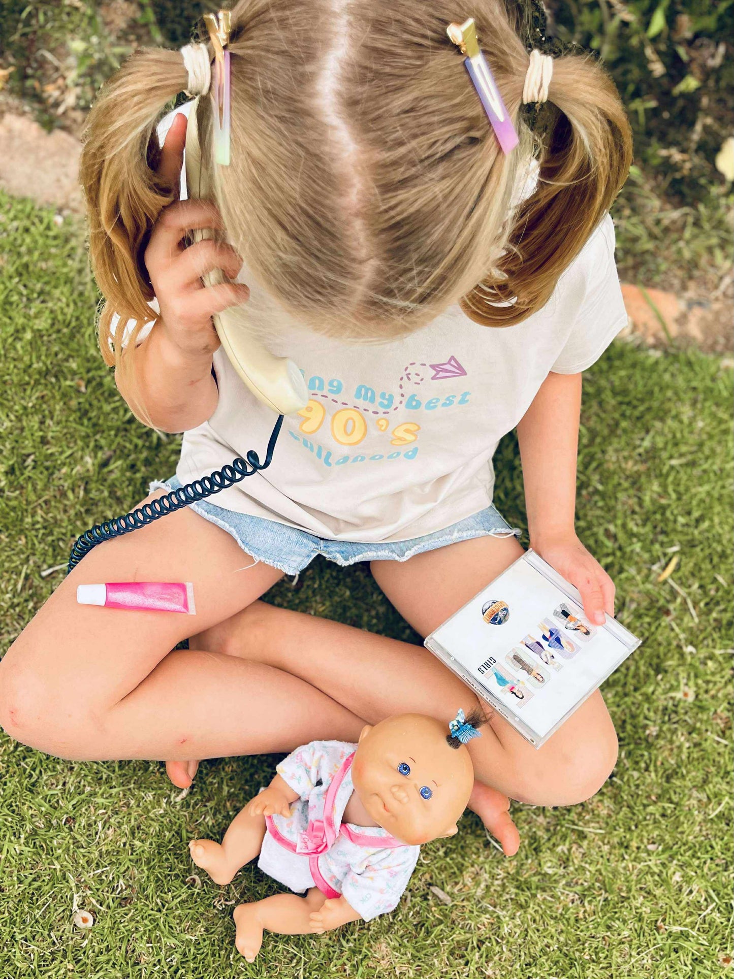 Living My Best 90s Childhood Tee – ELM Kids & Co. x The Phone Pledge (Sizes 2–12)