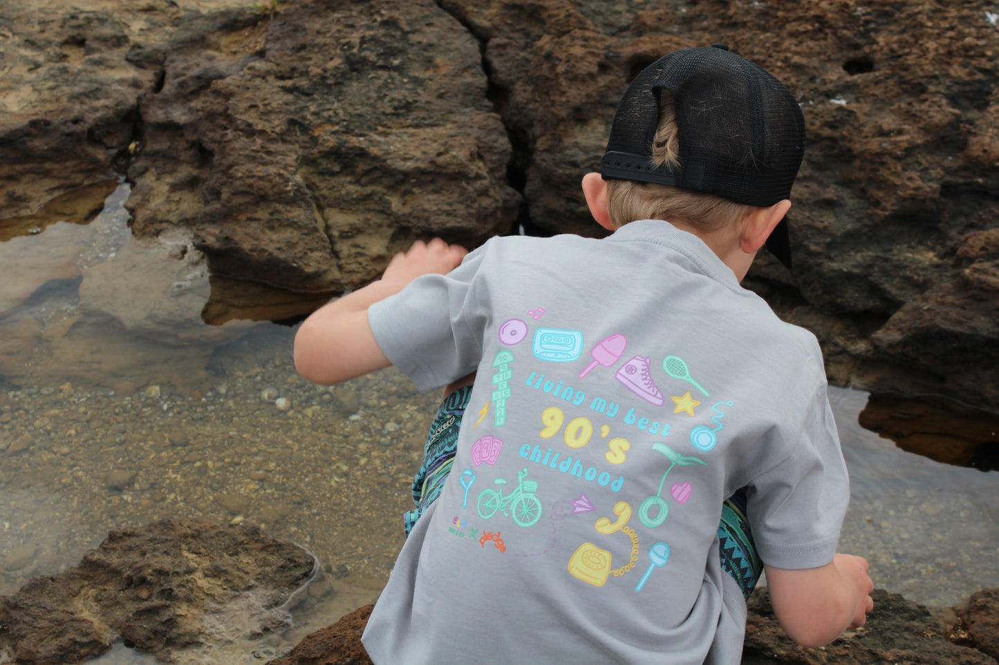 Living My Best 90s Childhood Tee – ELM Kids & Co. x The Phone Pledge (Sizes 2–12)