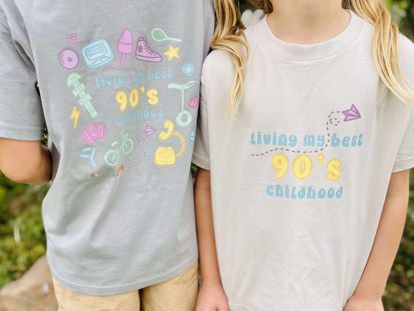 Living My Best 90s Childhood Tee – ELM Kids & Co. x The Phone Pledge (Sizes 2–12)